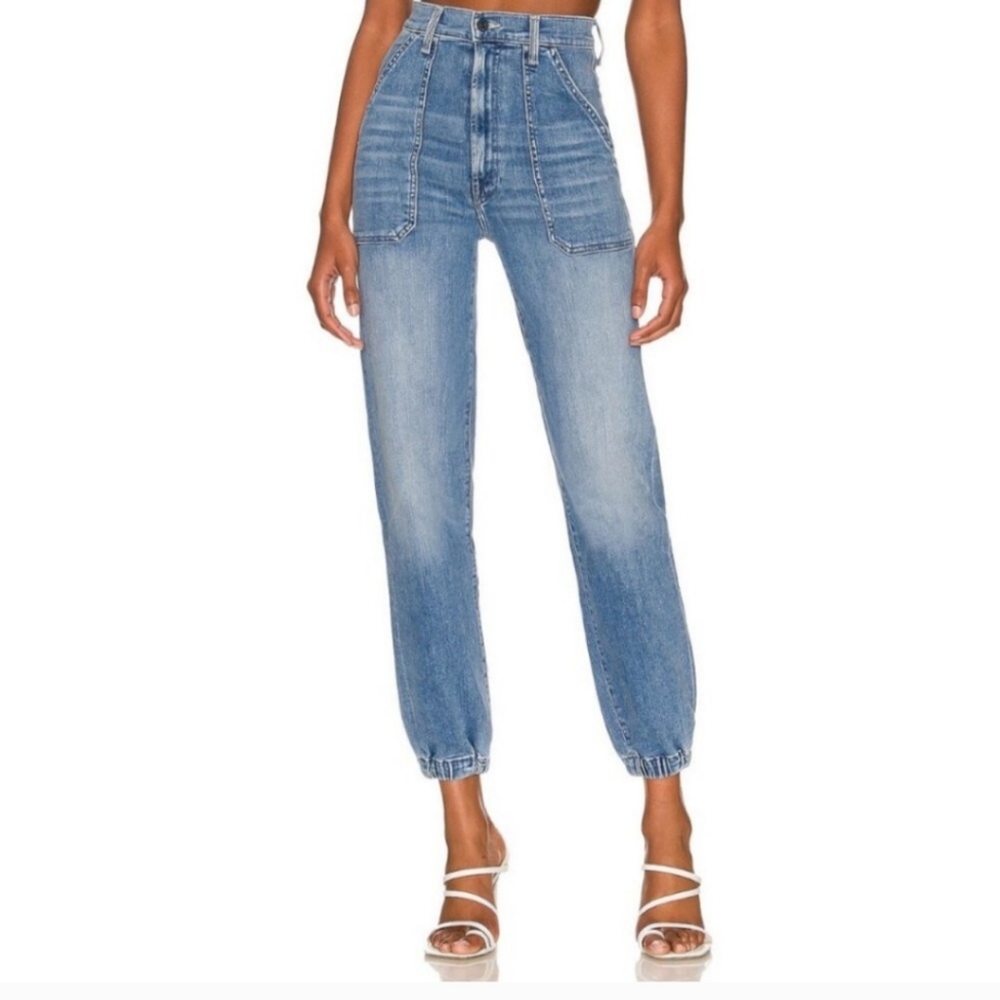Mother Women’s The Wrapper Patch Pocket Springy Ankle Jean We The Animals Sz 30